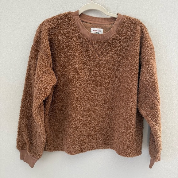 American Eagle Outfitters Tan Sherpa Jacket - Picture 2 of 7